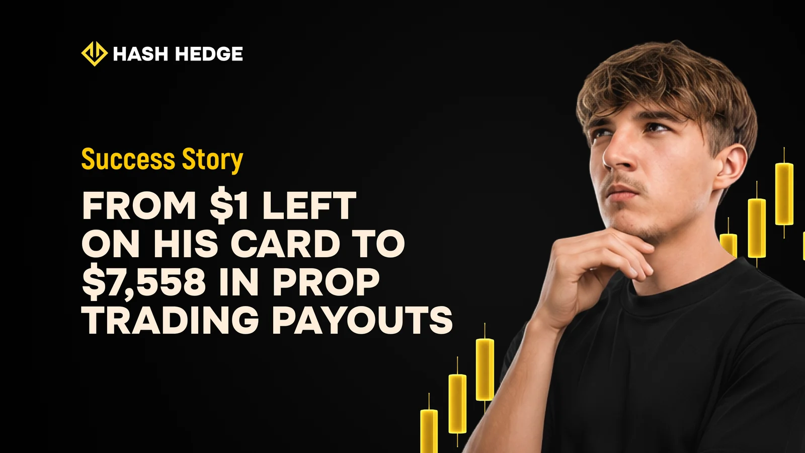 Timofey's story: from $1 left on his card to $7,558 in payouts on Hash Hedge
